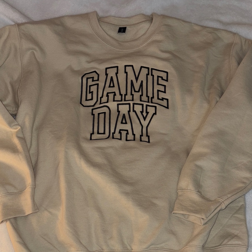 Cream Game Day Sweatshirt